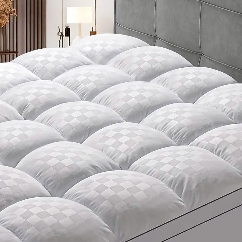 Extra Thick Mattress Topper | Soft Cotton Quilted Pad