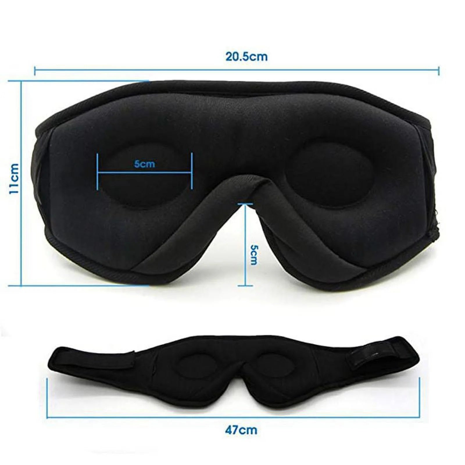 3D Wireless 5.0 Bluetooth Music Eye Mask Talk Binaural Stereo Music Blackout Sleep Eye Mask