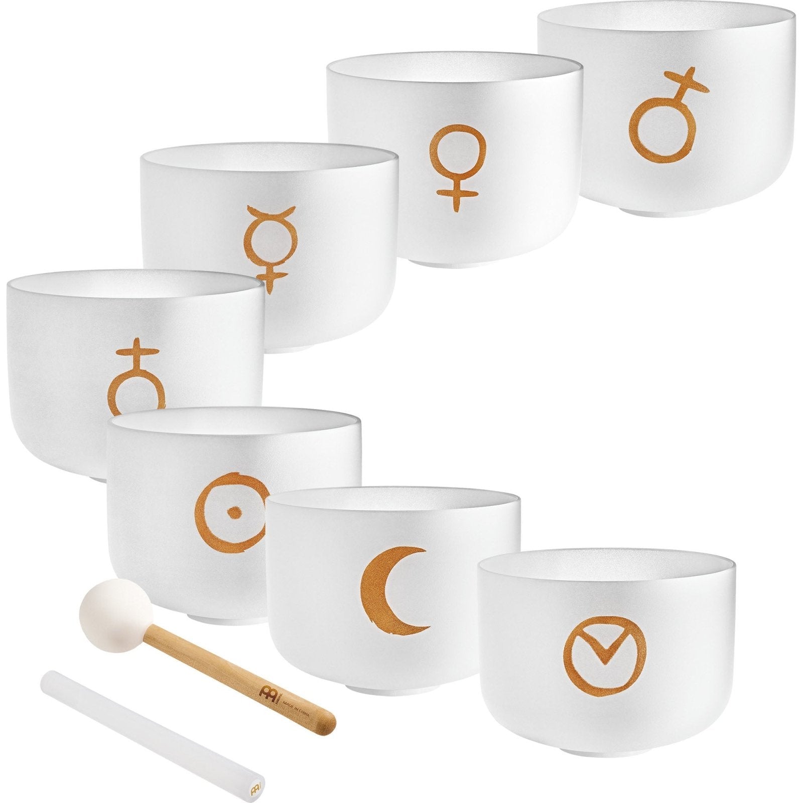 7 Planetary Crystal Singing Bowls | Cosmic Chakra Set