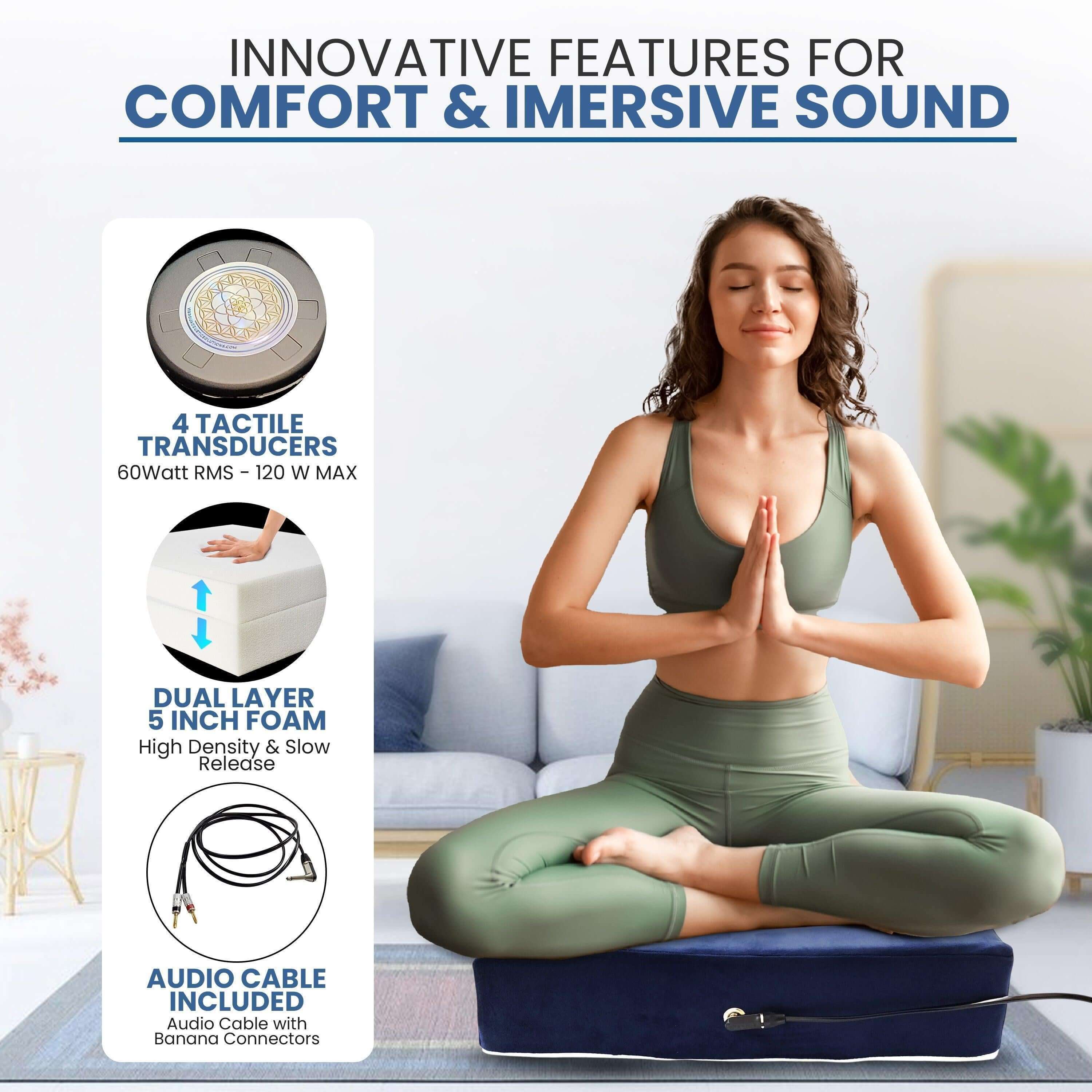 Premium Vibroacoustic Meditation Cushion Bundle