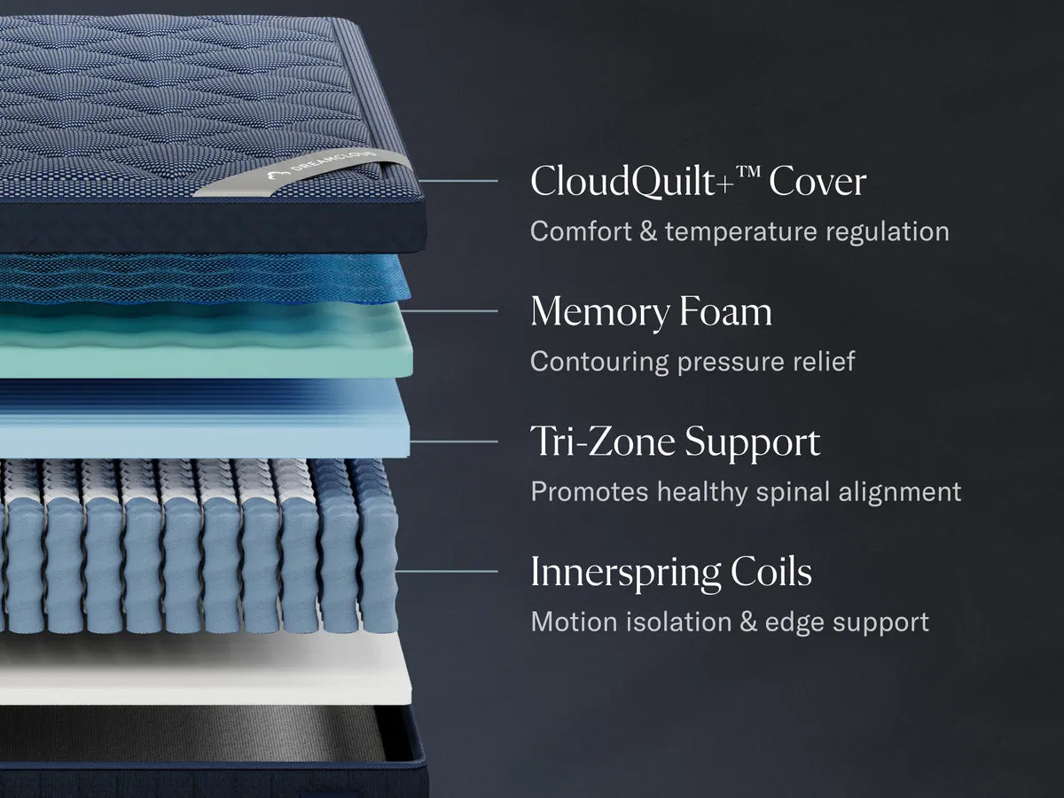 DreamCloud Luxe Hybrid Mattress | 7-Layer Cooling