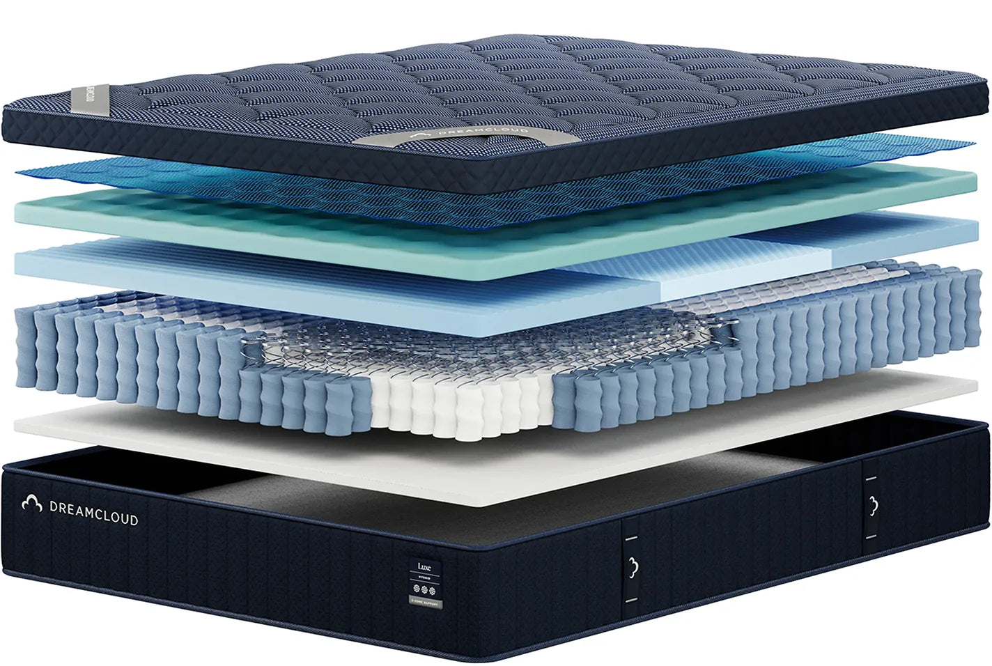 DreamCloud Luxe Hybrid Mattress | 7-Layer Cooling