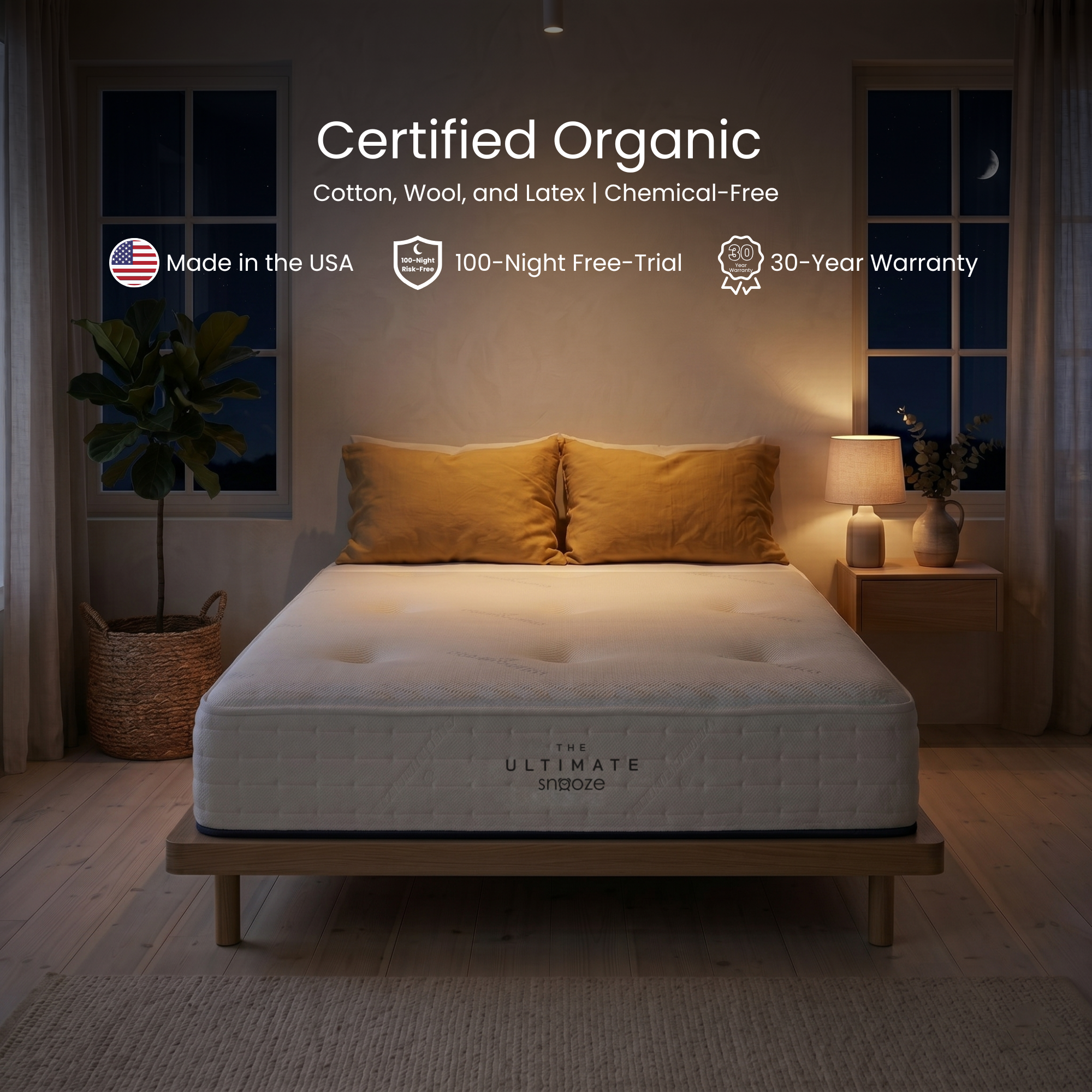 Pure Organic Latex Mattress | Firm 10-Inch