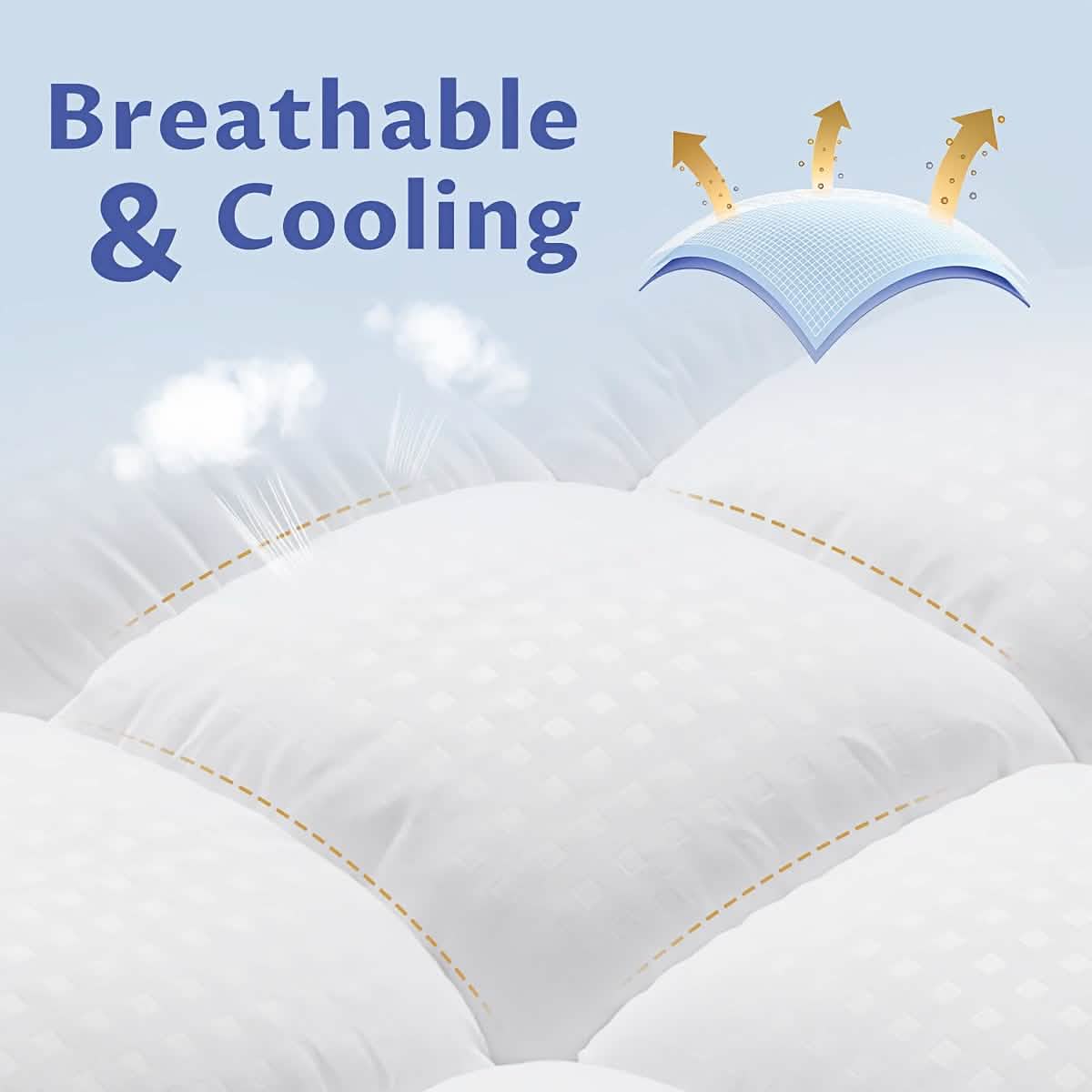 Extra Thick Mattress Topper | Soft Cotton Quilted Pad