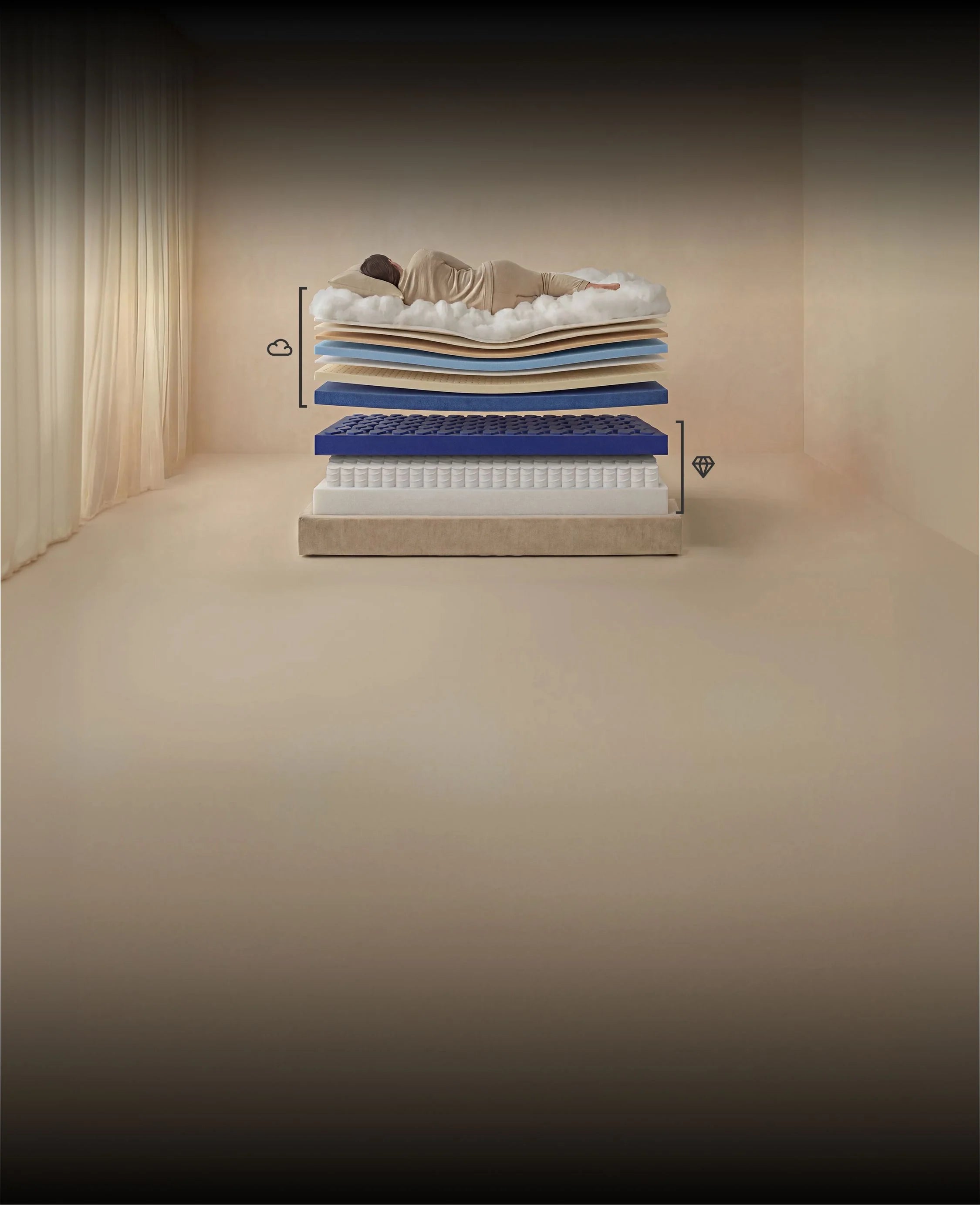 Puffy MONARCH Mattress | 16-Inch Luxury Hybrid
